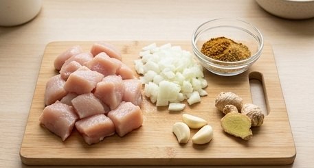 Classic Chicken Curry, step 1