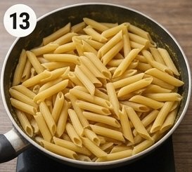 Creamy Garlic Mushroom Pasta, step 12