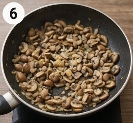 Creamy Garlic Mushroom Pasta, step 6