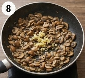 Creamy Garlic Mushroom Pasta, step 7