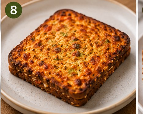 Crispy Paneer (Cottage Cheese) & Veggie Protein Toast, step 8