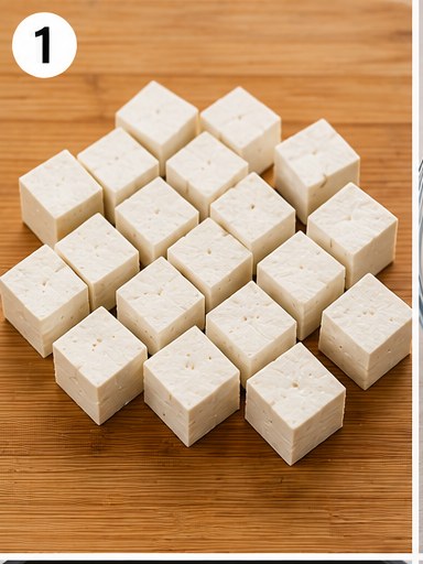 Crispy Stir-Fried Tofu, step 1