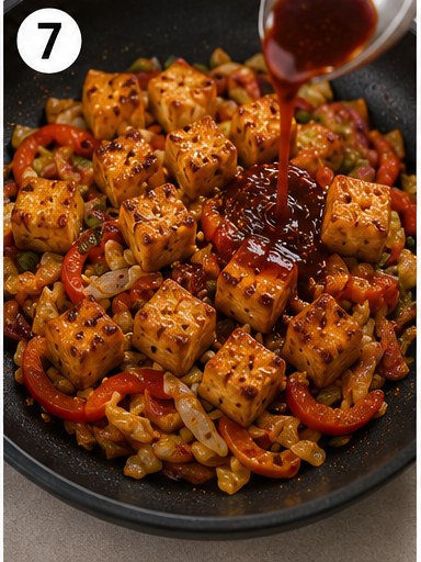 Crispy Stir-Fried Tofu, step 7