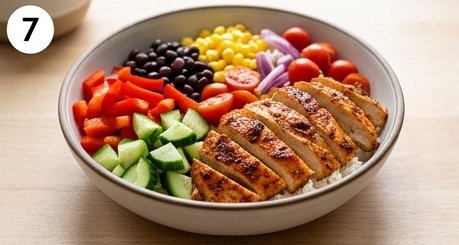 Fiesta Chipotle Chicken Bowl, step 7