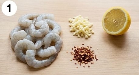 Garlic Chili Shrimp Bowl, step 1