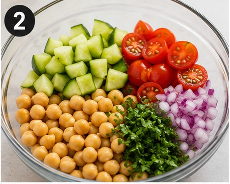High-Protein Chickpea Salad, step 2