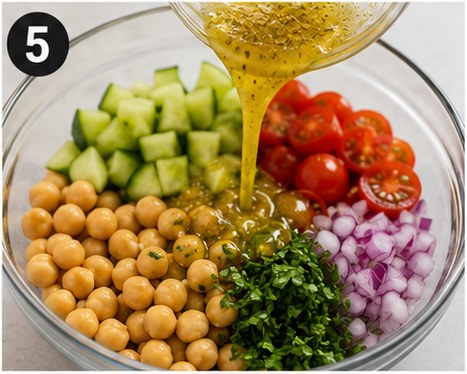 High-Protein Chickpea Salad, step 5