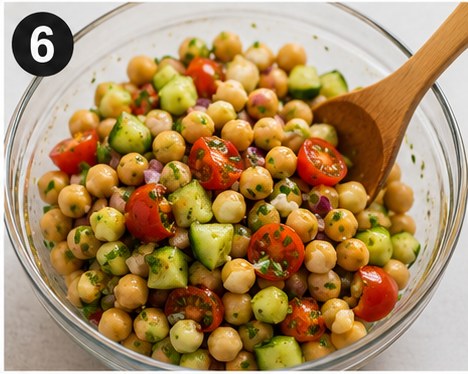 High-Protein Chickpea Salad, step 6