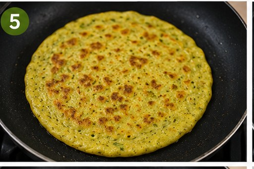 High-Protein Moong Dal Chilla (Lentil Pancake), step 5