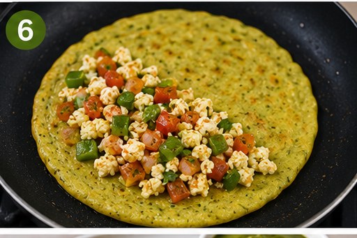 High-Protein Moong Dal Chilla (Lentil Pancake), step 6