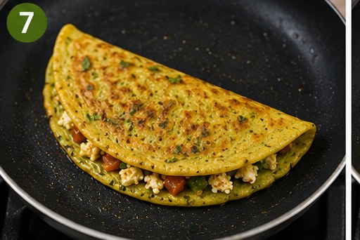 High-Protein Moong Dal Chilla (Lentil Pancake), step 7