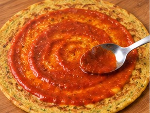 Moong Dal Chilla Pizza (Lentil Pancake Pizza), step 5