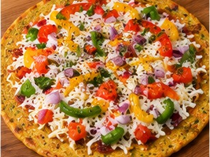Moong Dal Chilla Pizza (Lentil Pancake Pizza), step 6