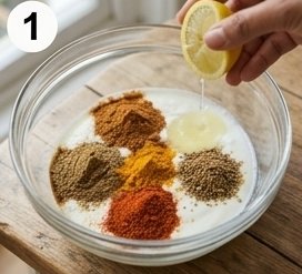 Paneer Tikka Wrap, step 1
