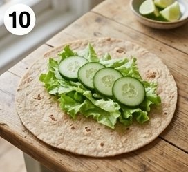 Paneer Tikka Wrap, step 10