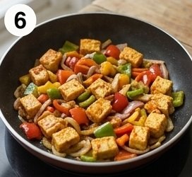 Paneer Tikka Wrap, step 6