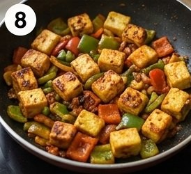 Paneer Tikka Wrap, step 8