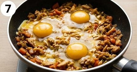 Shredded Chicken & Egg Scramble, step 7