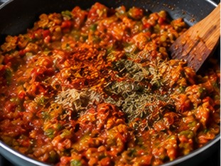 Soya Keema Toast (Crumbled Soy Toast), step 5