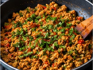 Soya Keema Toast (Crumbled Soy Toast), step 7