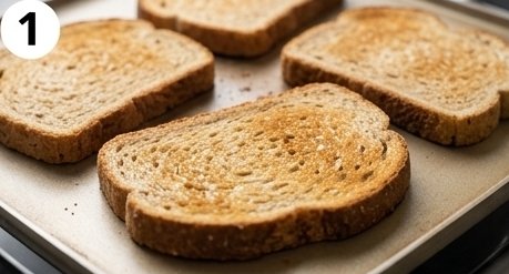 Spicy Mediterranean Tuna Toast, step 1