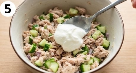 Spicy Mediterranean Tuna Toast, step 5