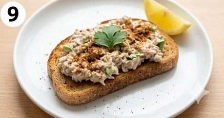 Spicy Mediterranean Tuna Toast