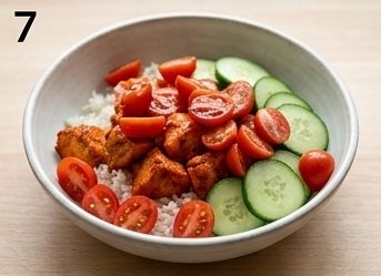 Tandoori Chicken Rice Bowl, step 7