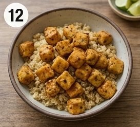 Tofu Buddha Bowl, step 12