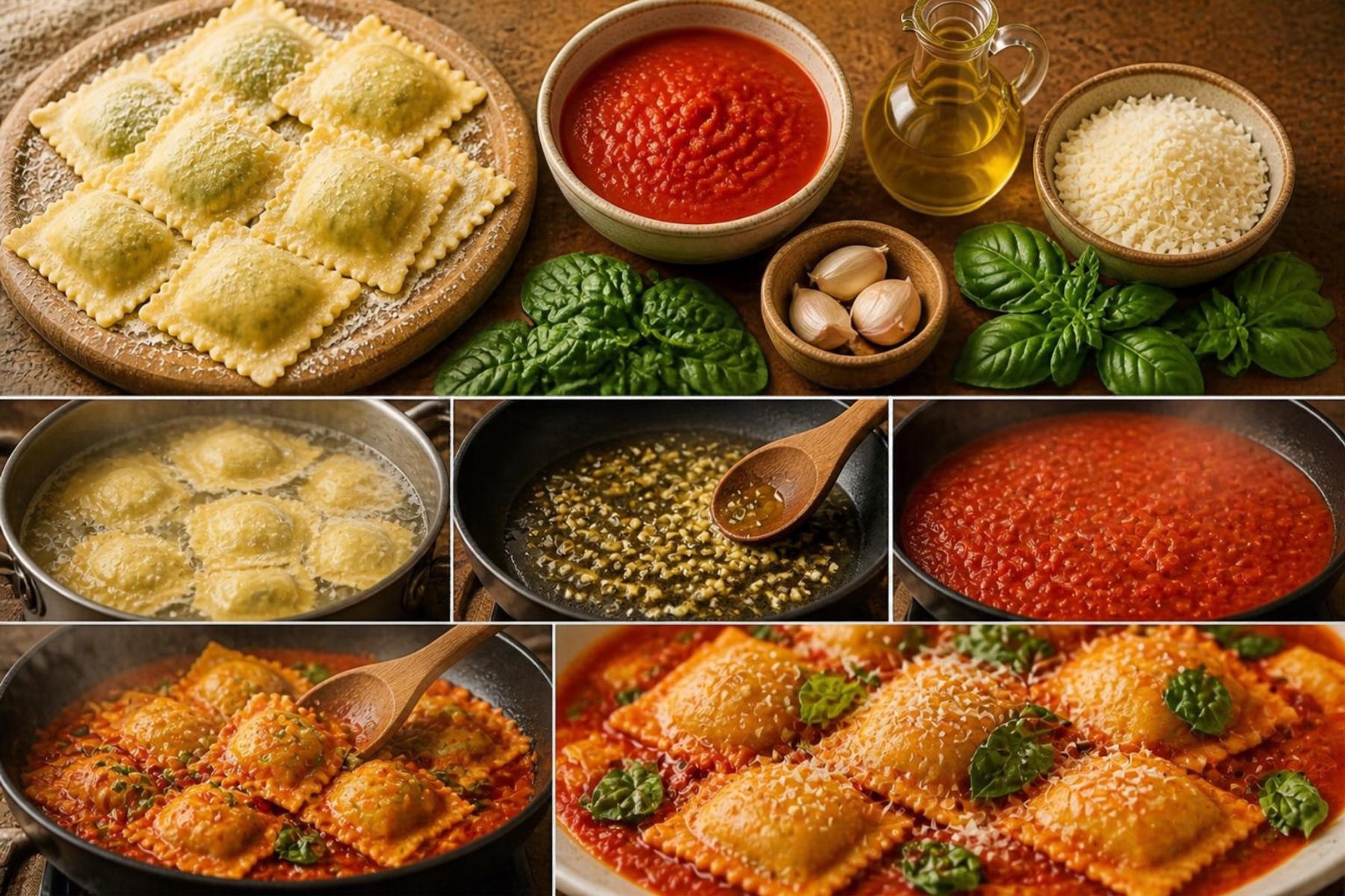 Ricotta and Spinach Ravioli