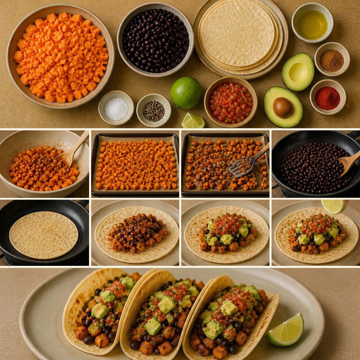 Vegetarian Mexican Street-Style Corn Tacos