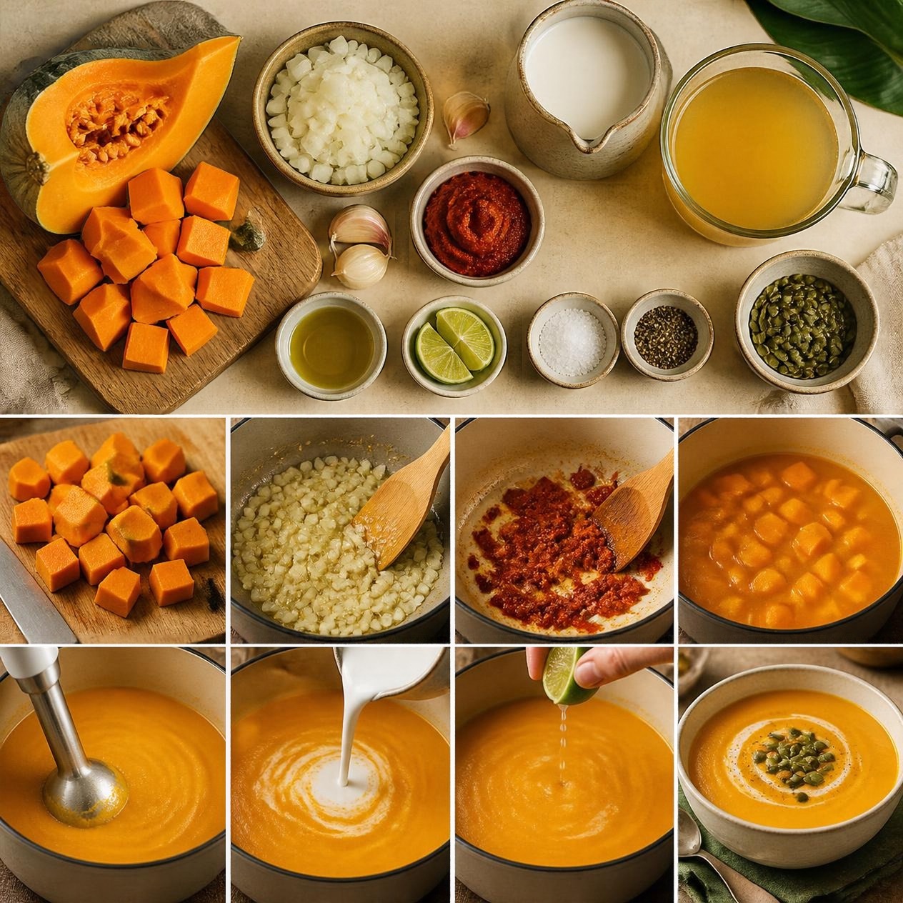 Thai Coconut Pumpkin Soup