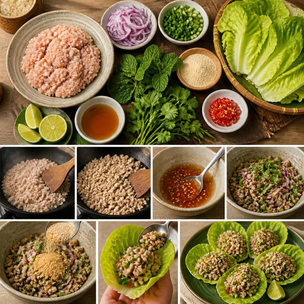Thai Larb-Style Chicken Salad