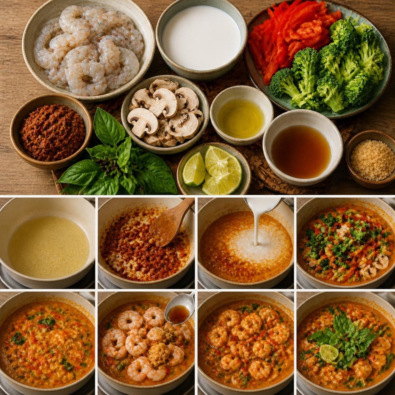 Thai Red Curry with Shrimp