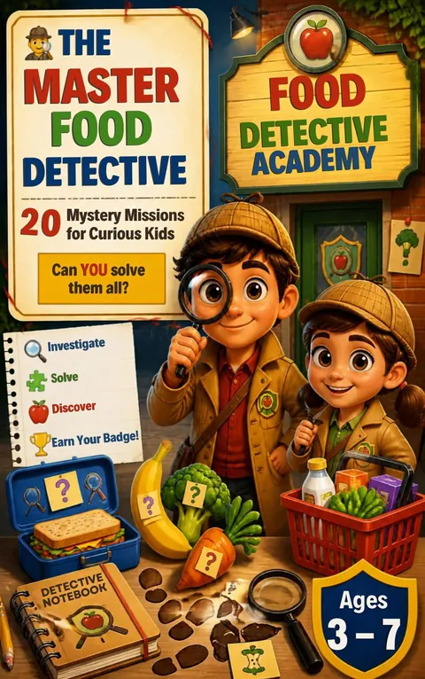 The Master Food Detective kids' activity ebook cover